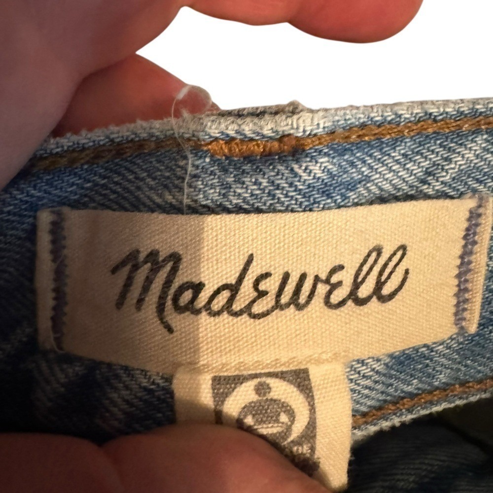 Madewell‎ Womens 90s Straight Jeans Size 24 Denim Festival Light Wash Distressed - Picture 5 of 7